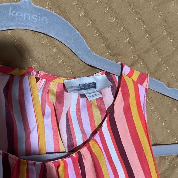 Loft long maxi dress multi color dress XS - Picture 6 of 7